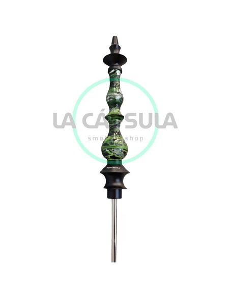 Regal Epoxy Queen Green Black Silver Swirl