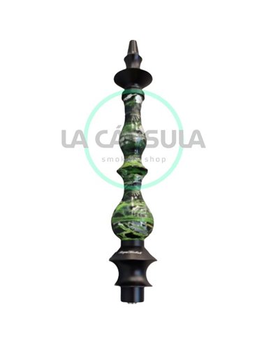 Regal Epoxy Queen Green Black Silver Swirl