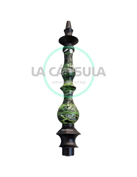 Regal Epoxy Queen Green Black Silver Swirl