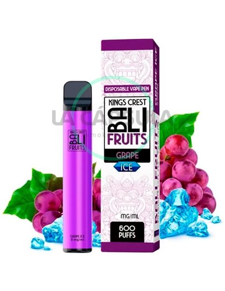 Pod desechable Grape Ice 600puffs - Bali Fruits by Kings Crest 2ml