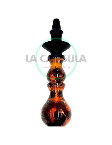Regal Epoxy Bishop Orange Gumseed Pod White Swirl