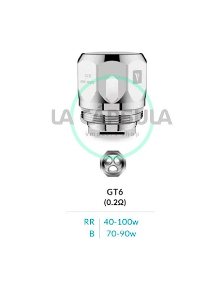 Resistencias Vaporesso GT6 para NRG
