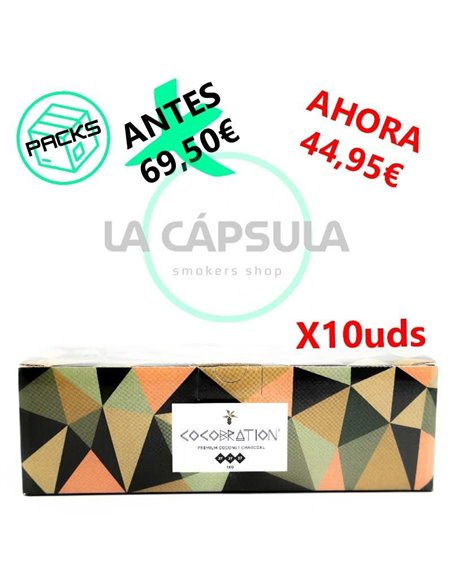 Pack 10kg Carbón Cocobration Premium 27mm