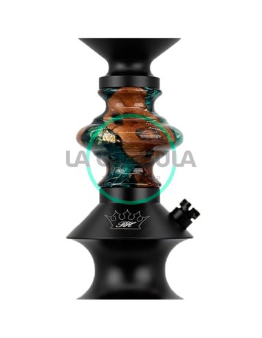 Regal Epoxy Pawn (2) Green Honeycomb Manzanita Gold Flakes