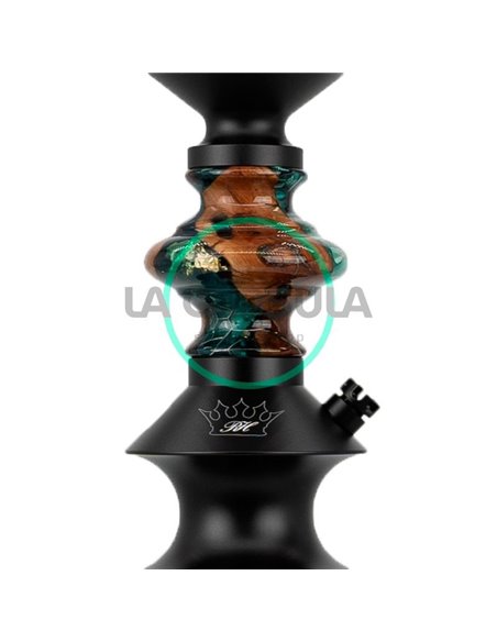 Regal Epoxy Pawn (2) Green Honeycomb Manzanita Gold Flakes
