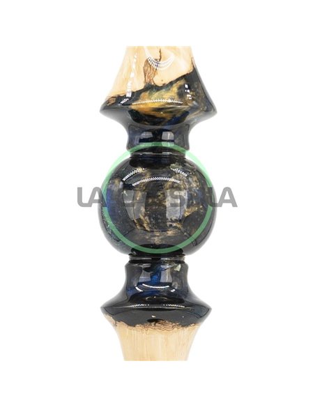 Regal Epoxy Queen Eye Fat Dark Blue Swirls Burl