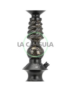Regal Pawn Mini Cavalier Epoxy Black Snakeskin Gold Swirls 2