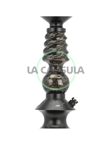 Regal Pawn Mini Cavalier Epoxy Black Snakeskin Gold Swirls