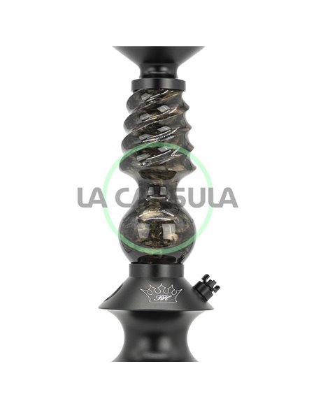 Regal Pawn Mini Cavalier Epoxy Black Snakeskin Gold Swirls